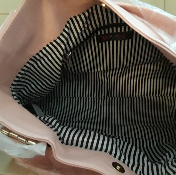 JustFab Cream Pink Handbag - Picture 5 of 5